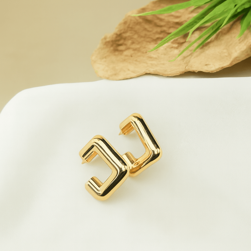 Trendy Square Hoop Earrings