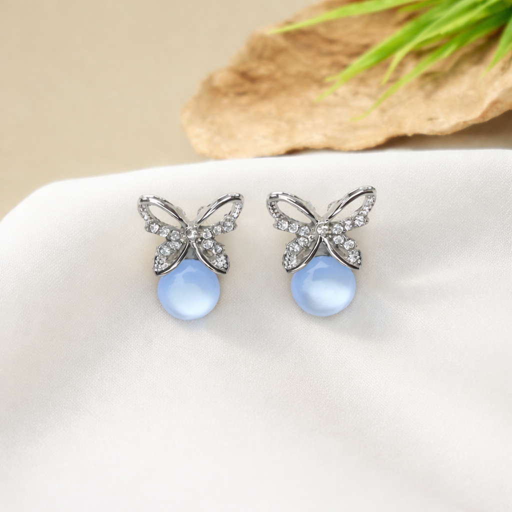 Butterfly Moonstone Earrings