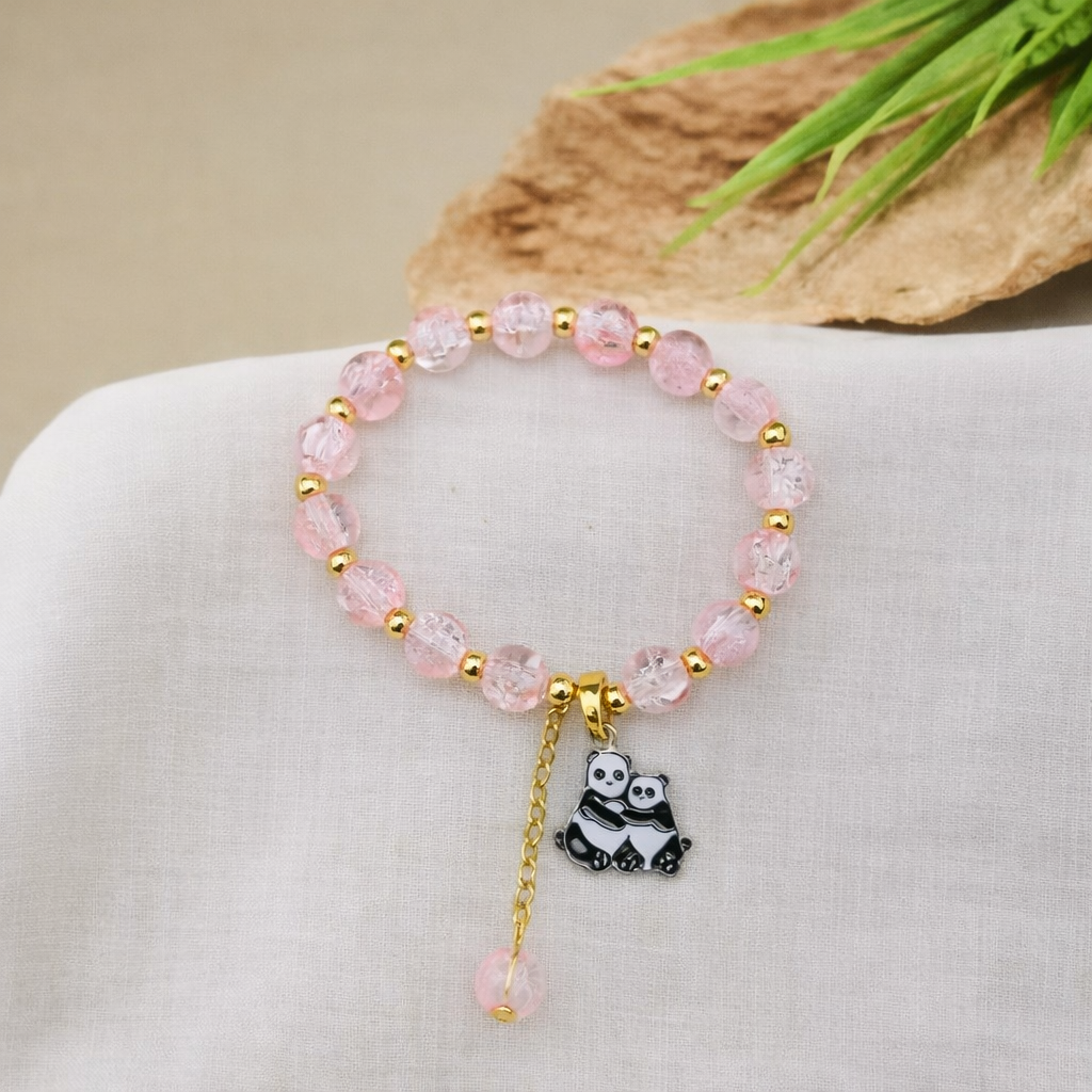 Panda Charm Beaded Bracelet