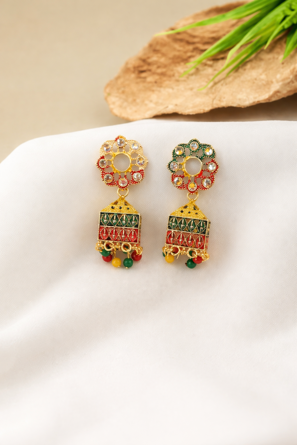 12 Earrings Combo Set with Velvet Box with 1 earrings free