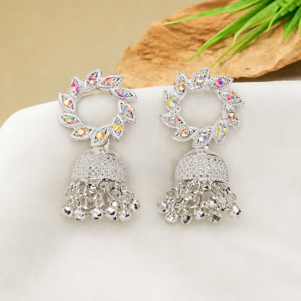 Oxidized Jhumka Earrings