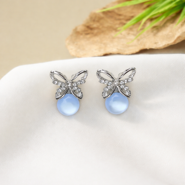 Butterfly Moonstone Earrings