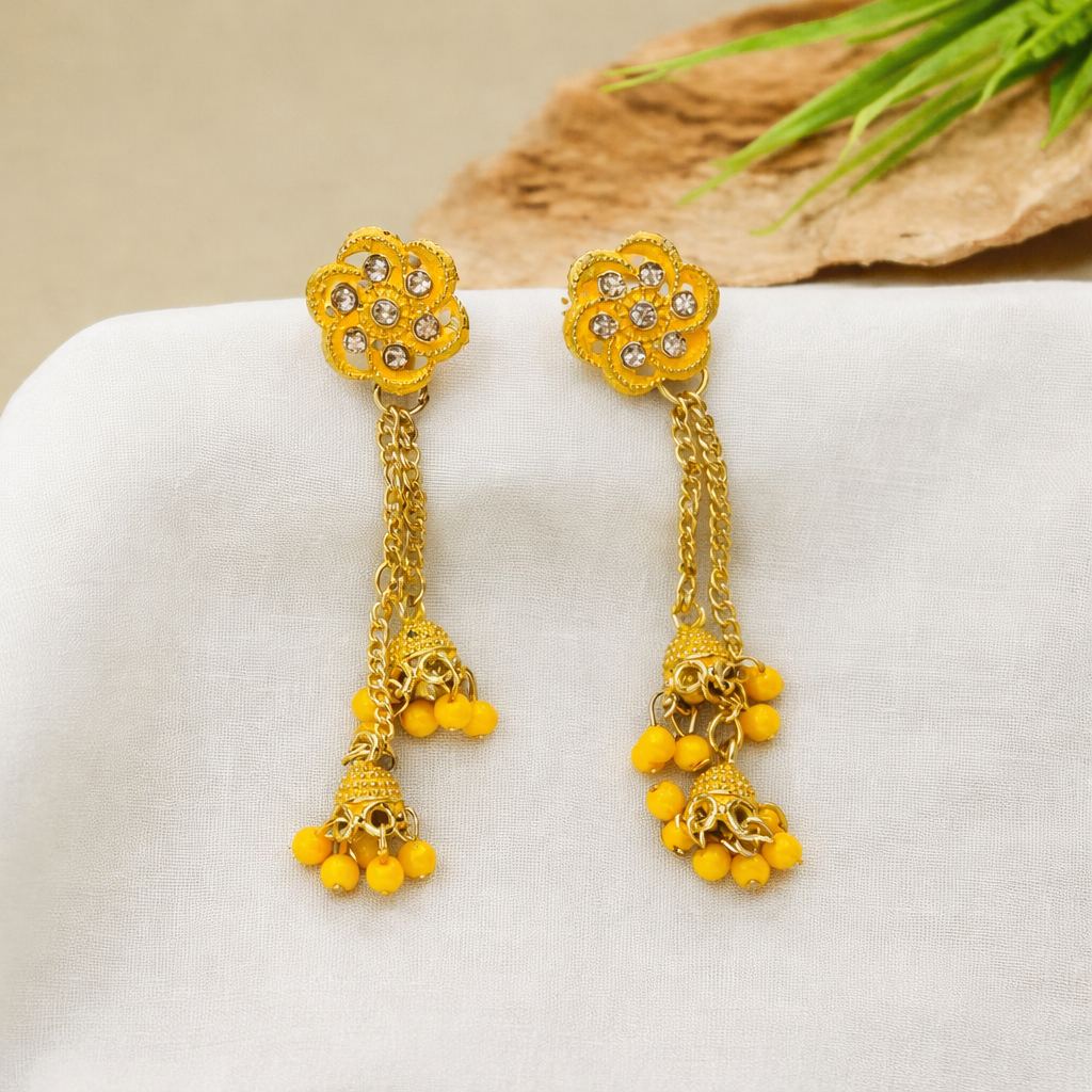 Long Jhumkas Earrings