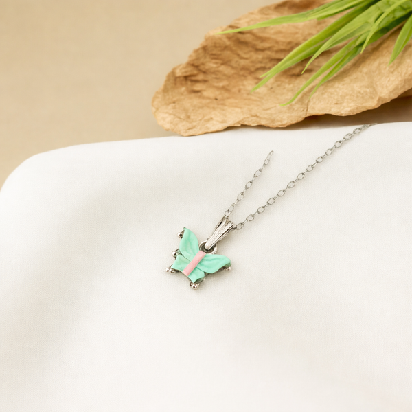Turquoise Butterfly Necklace