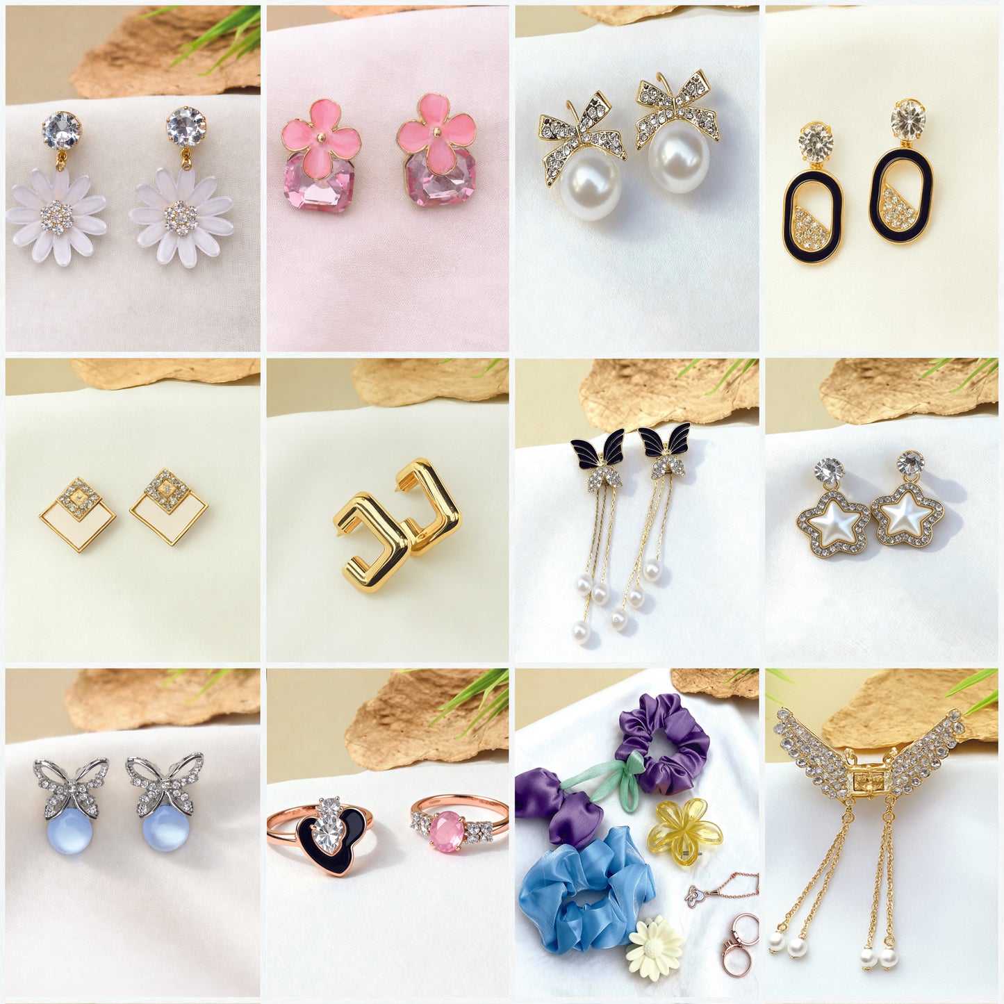 Valentine Special Korean Earrings Combo + 2 Free Gifts 🎁🎁