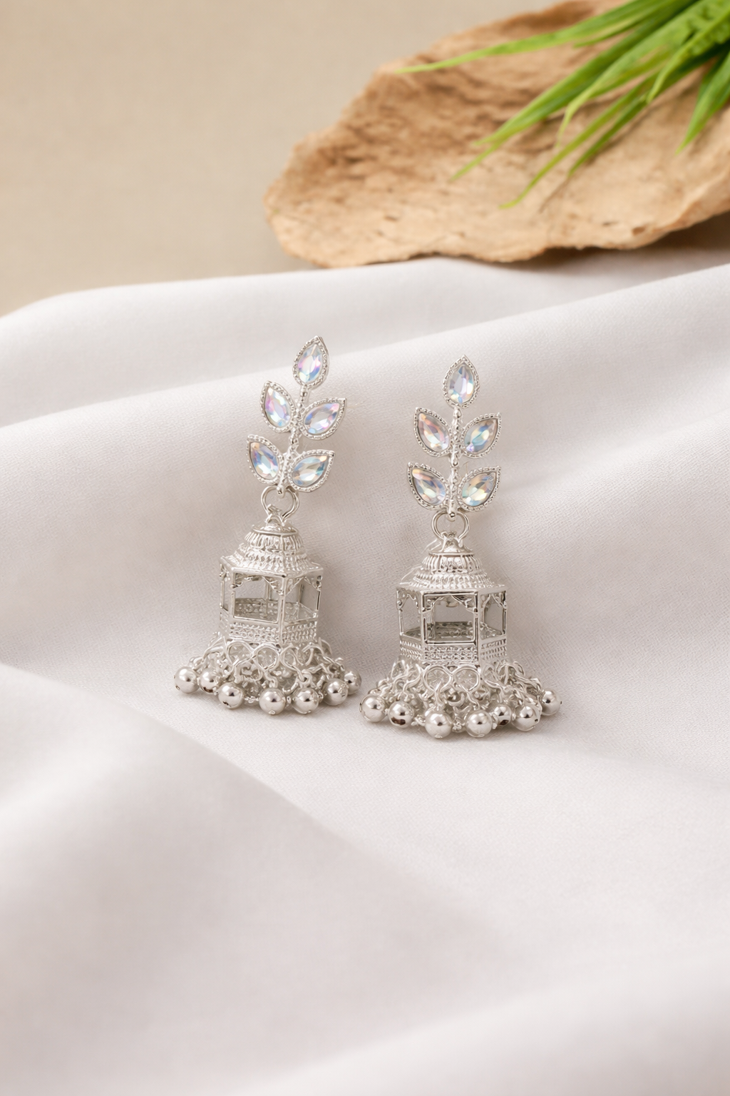 Cage Jhumka Earrings