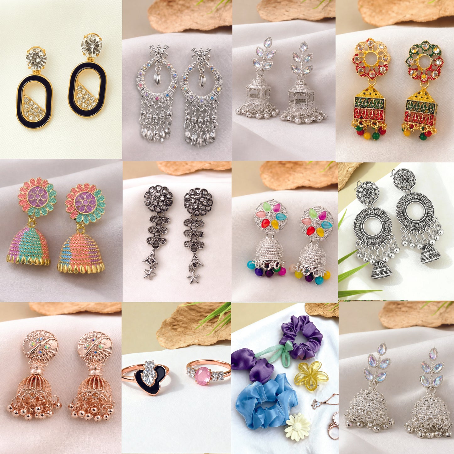 “Limited Time Offer – 10 Jhumkas Set with 6 Free Items”